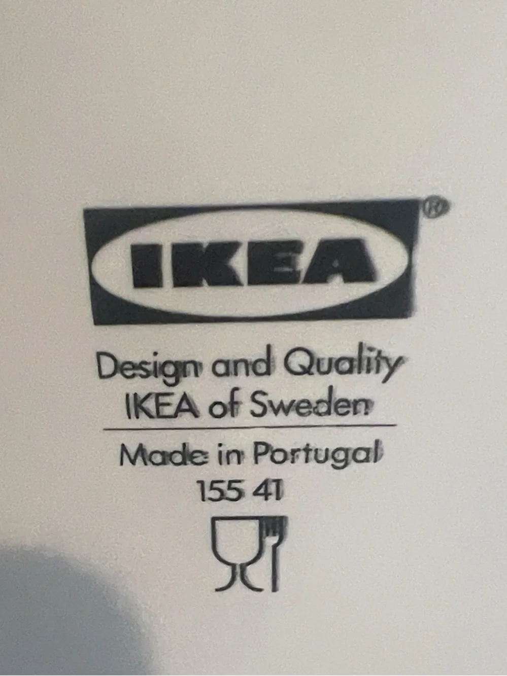 IKEA set of 3 Overens Dinner Plates Leaf Pattern Made in Portugal